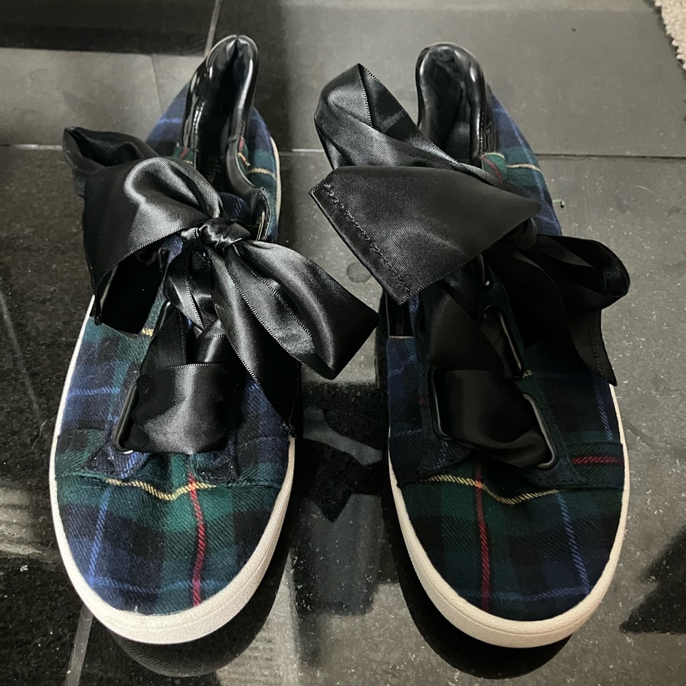 Jeffrey Campbell Plaid Sneakers with Black Accents